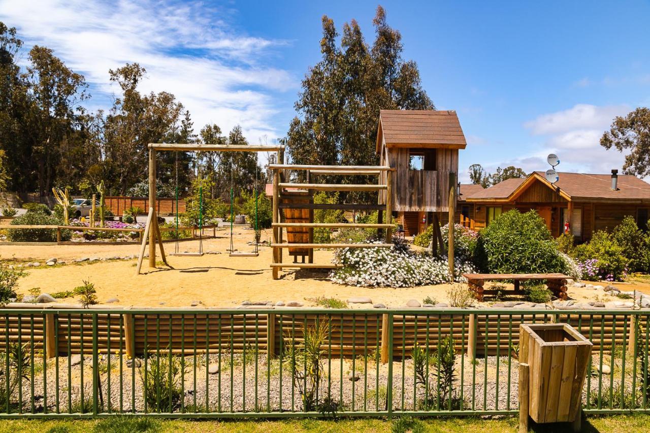 Cabana En Tunquen Con Parrilla, Fogon, Piscina Y Bosque Kültér fotó