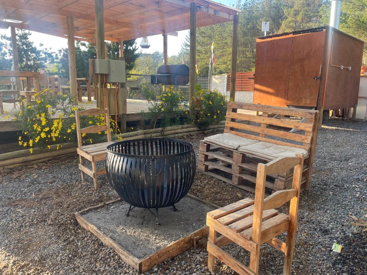 Cabana En Tunquen Con Parrilla, Fogon, Piscina Y Bosque Kültér fotó