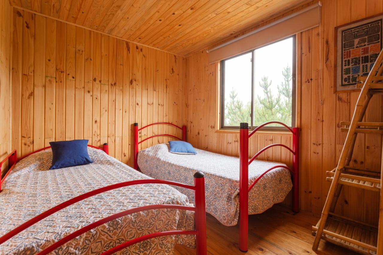 Cabana En Tunquen Con Parrilla, Fogon, Piscina Y Bosque Kültér fotó