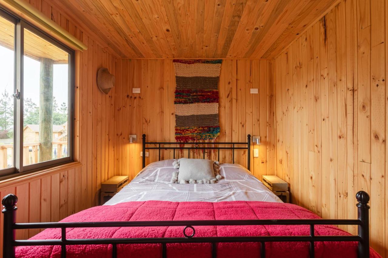 Cabana En Tunquen Con Parrilla, Fogon, Piscina Y Bosque Kültér fotó