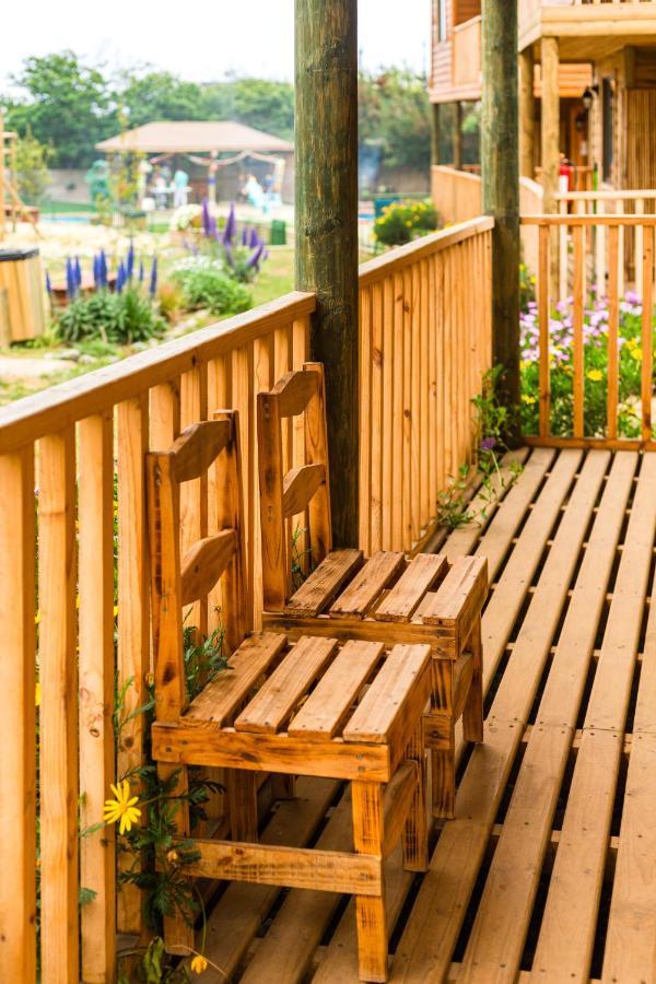 Cabana En Tunquen Con Parrilla, Fogon, Piscina Y Bosque Kültér fotó