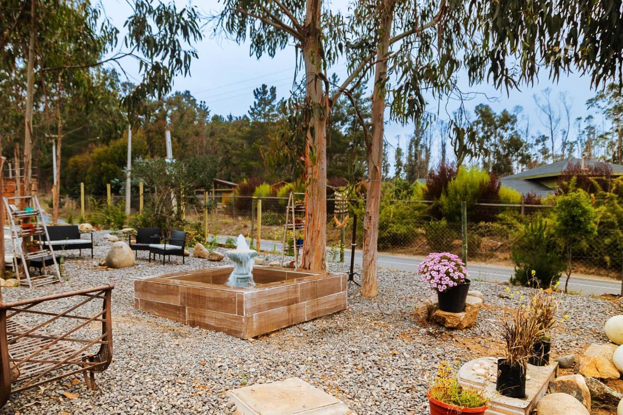 Cabana En Tunquen Con Parrilla, Fogon, Piscina Y Bosque Kültér fotó